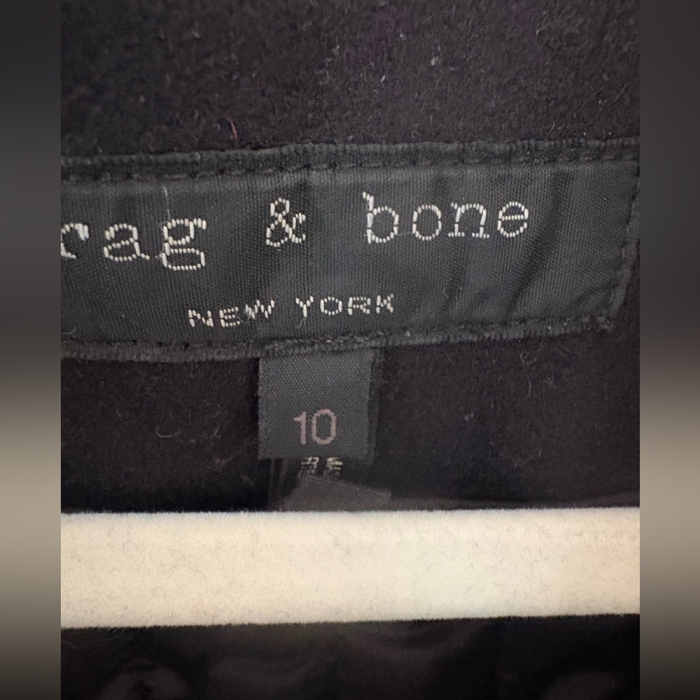 rag & bone Navy Double-Breasted Pea Coat - Picture 3 of 8